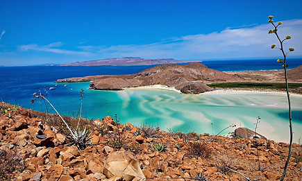 balandra bay in la paz mexico