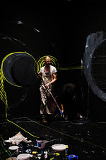 Image of Dr William Platz in an art installation