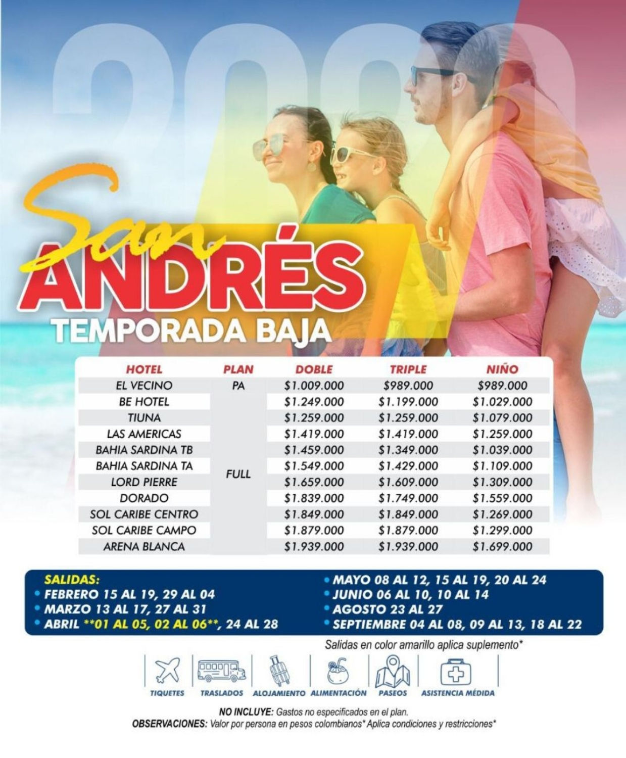 SAN ANDRÉS TEMPORADA BAJA! 