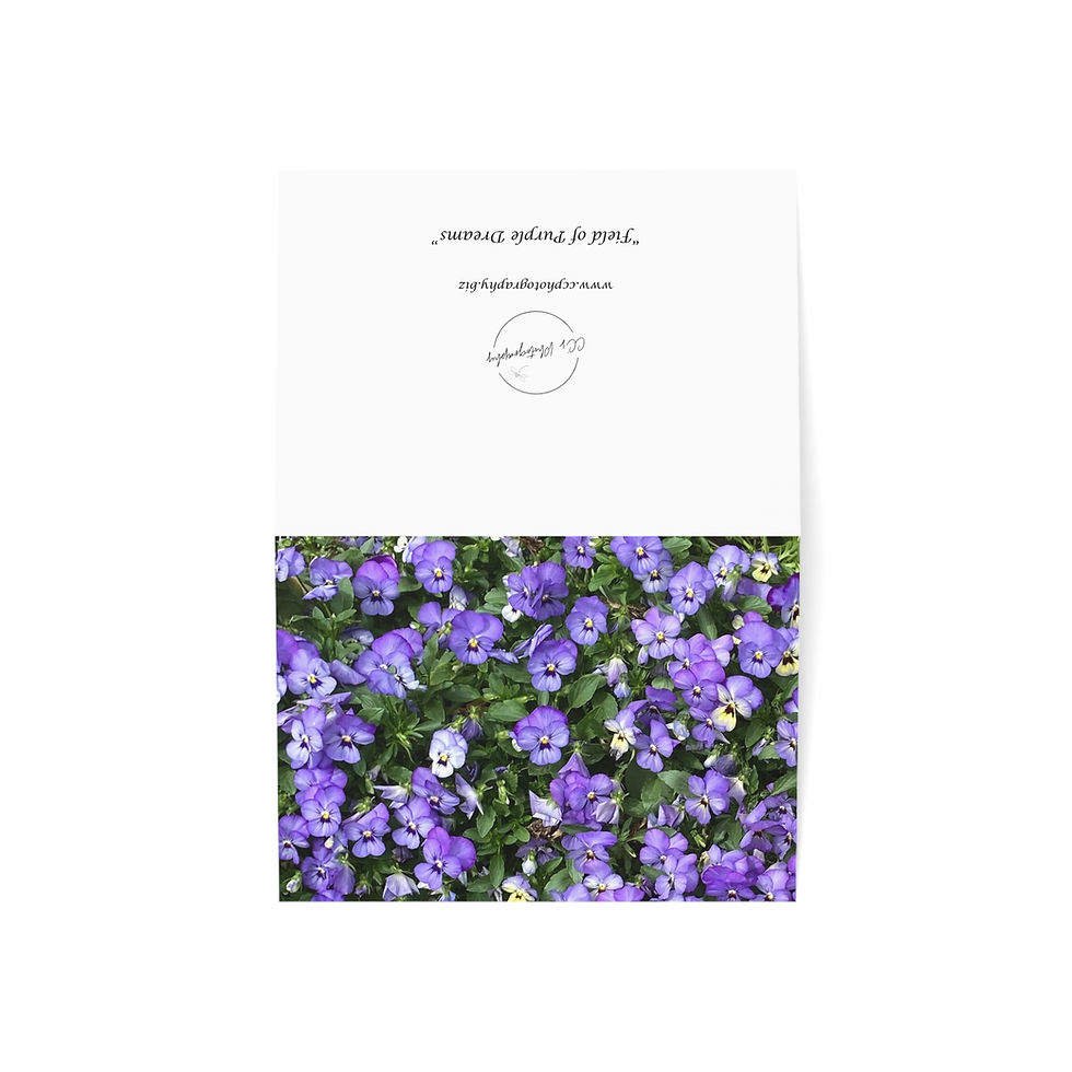 Thumbnail: "Field of Purple Dreams" Greeting Card