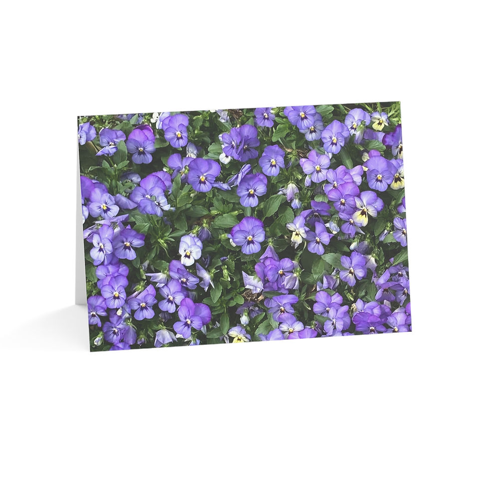 Thumbnail: "Field of Purple Dreams" Greeting Card