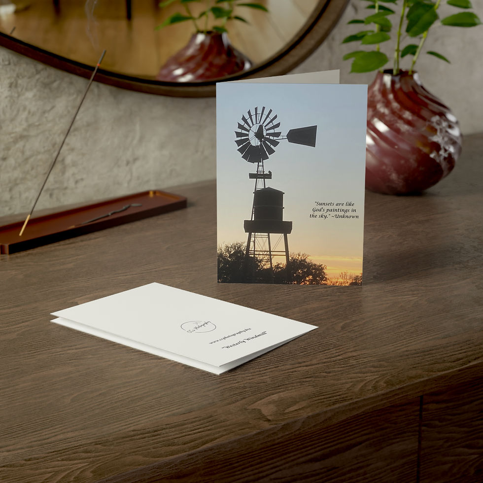 Thumbnail: "Westerly Windmill" Greeting Card