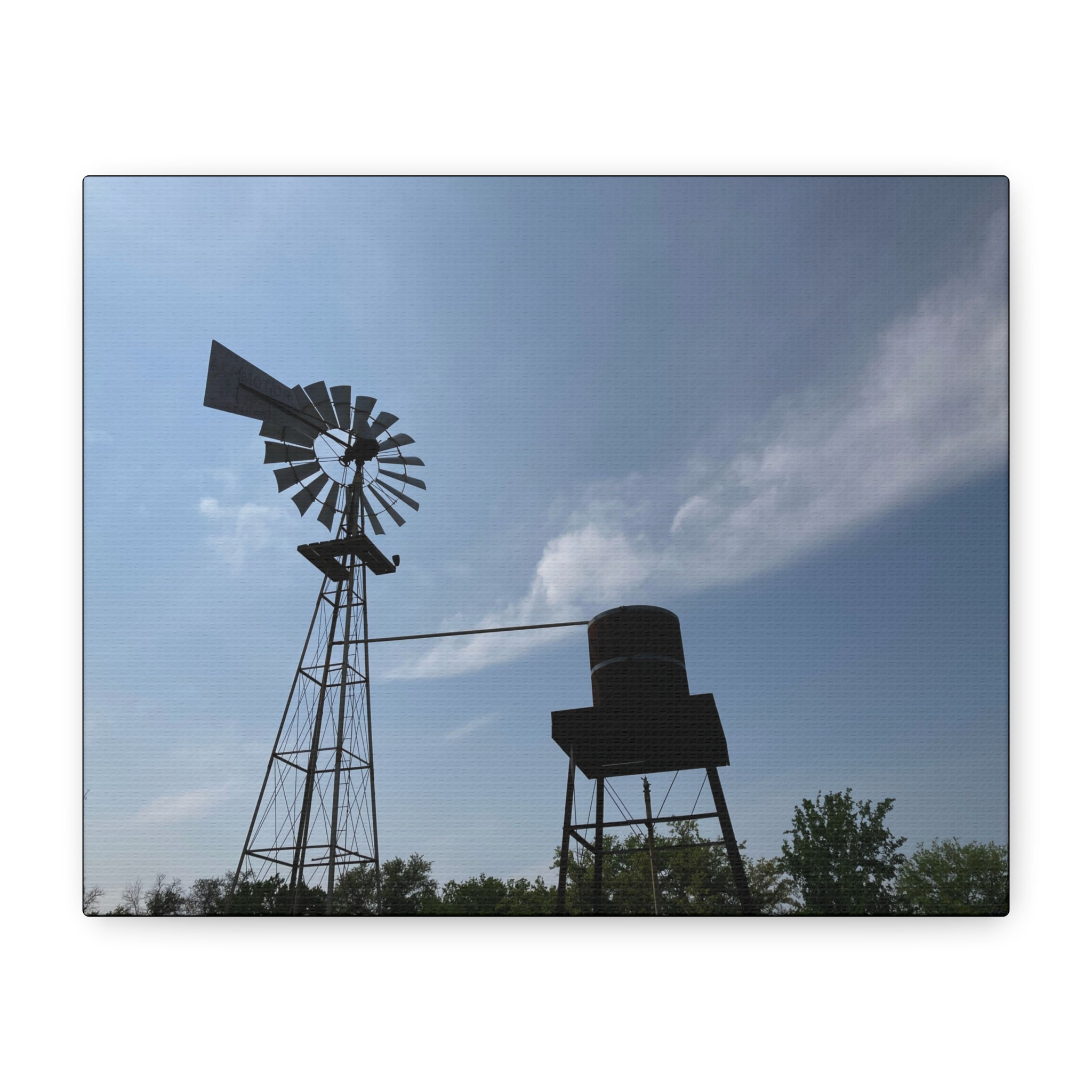 "Eagle Mountain Park Windmill" 8 X 10 Matte Canvas