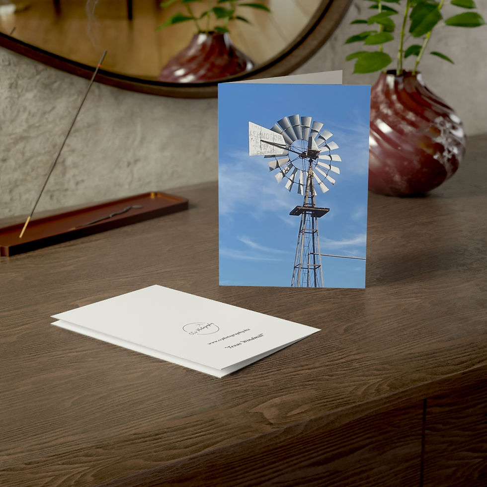 Thumbnail: "Texas Windmill" Greeting Card
