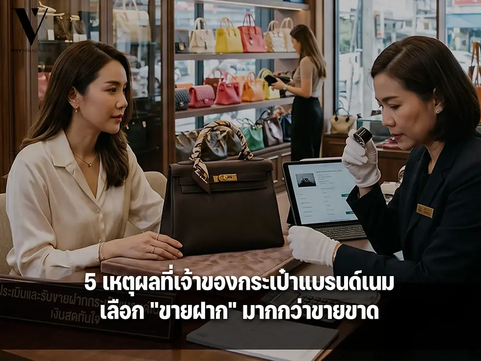 5 เหตุผลที่เจ้าของกระเป๋าแบรนด์เนม เลือก "ขายฝาก" มากกว่าขายขาด