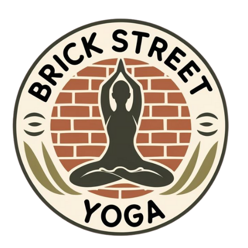 Emblem Logo with Yoga Pose and Brick Pattern.png