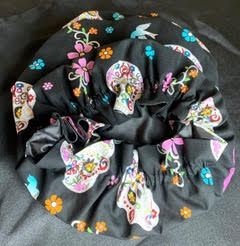Thumbnail: Floral Skull Hair Bonnet