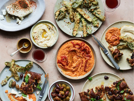 Roasted pepper and feta dip