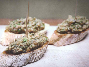 ANCHOVY & CHICKPEA CROSTINI