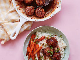 Honey and Garlic Pork Meatballs