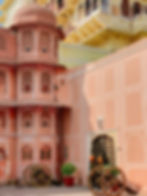Jaipur's City Palace is one of the prime attractions in Jaipur. It is still home to the royal family of Jaipur, and magnificently represents the impressive blend of Rajput and Mughal architecture. The palace is a vast complex with many courtyards, private rooms, gates and gardens. There are two ticket options - one for the exterior grounds and the other which grants you access to private rooms. Although much pricier, I recommend the latter with a private tour guide who will be very informative on the history of all aspects of the palace. You will feel completely immersed into a bygone era filled with richness and royalty, seeing the intricate work up close in the rooms, and getting a glimpse into how the royals lived. ​