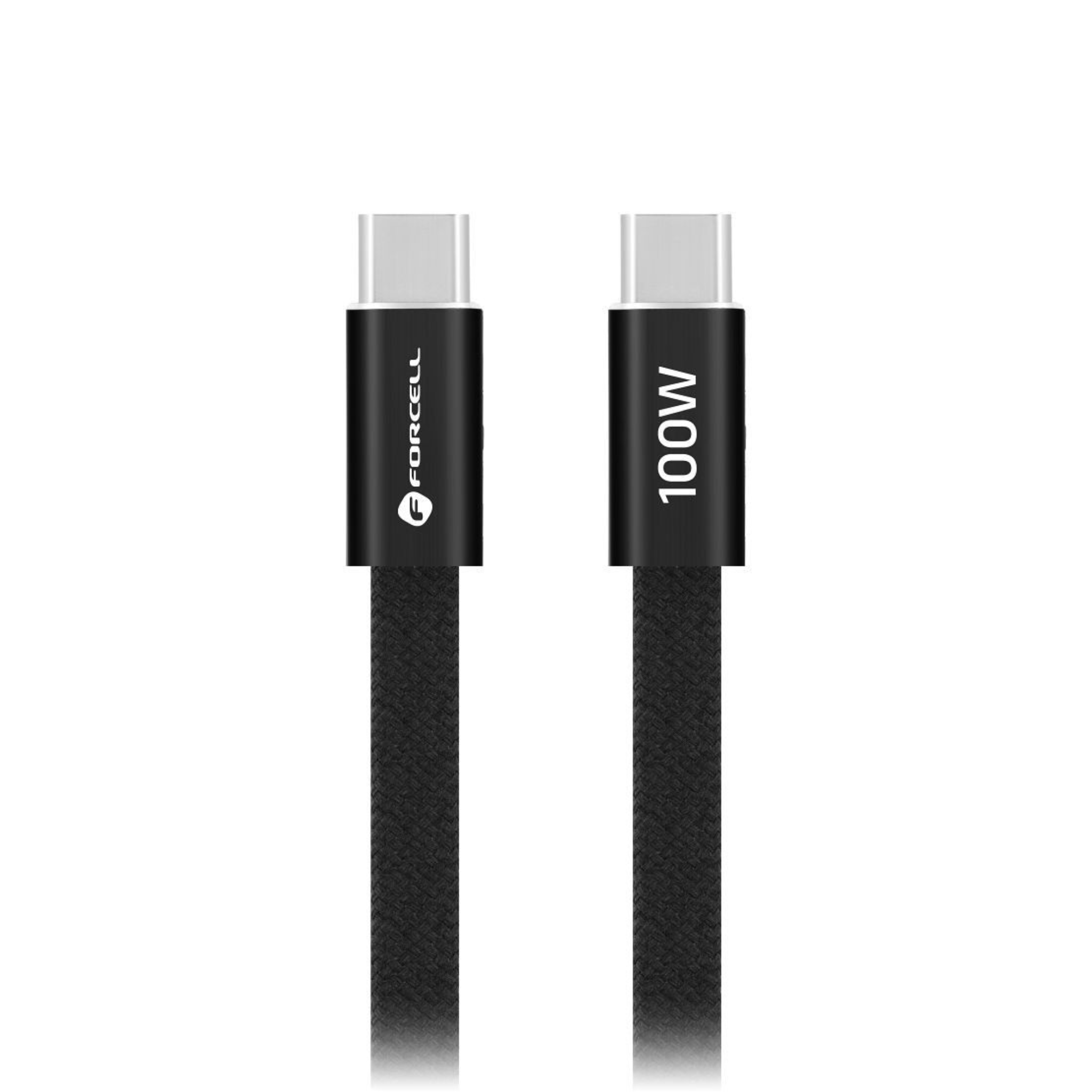 Kabel Forcell F-Energy Cafule Flat 100W - Czarny