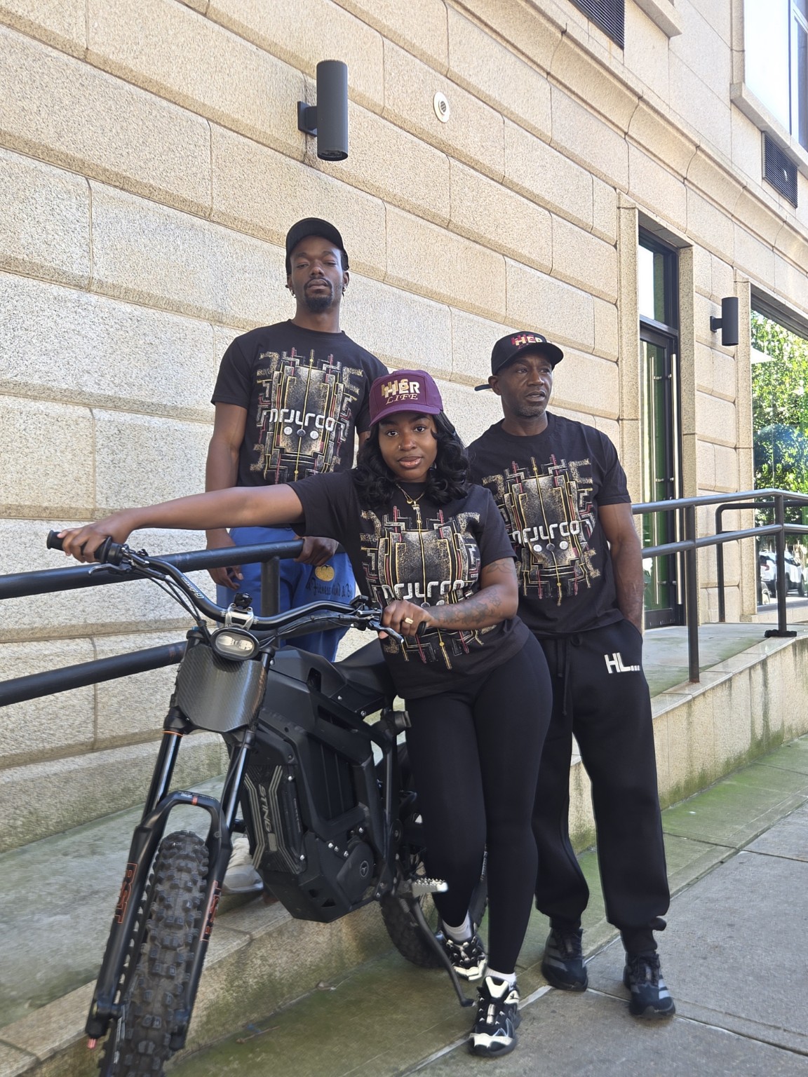 HL Code — male and female campaign models in Brooklyn