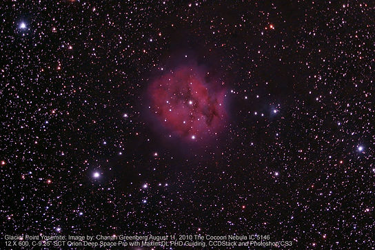 IC 5146, also Caldwell 19, and the Sh 2-125, Cocoon Nebula, is a reflection/emission nebula and Caldwell object in the constellation Cygnus. 