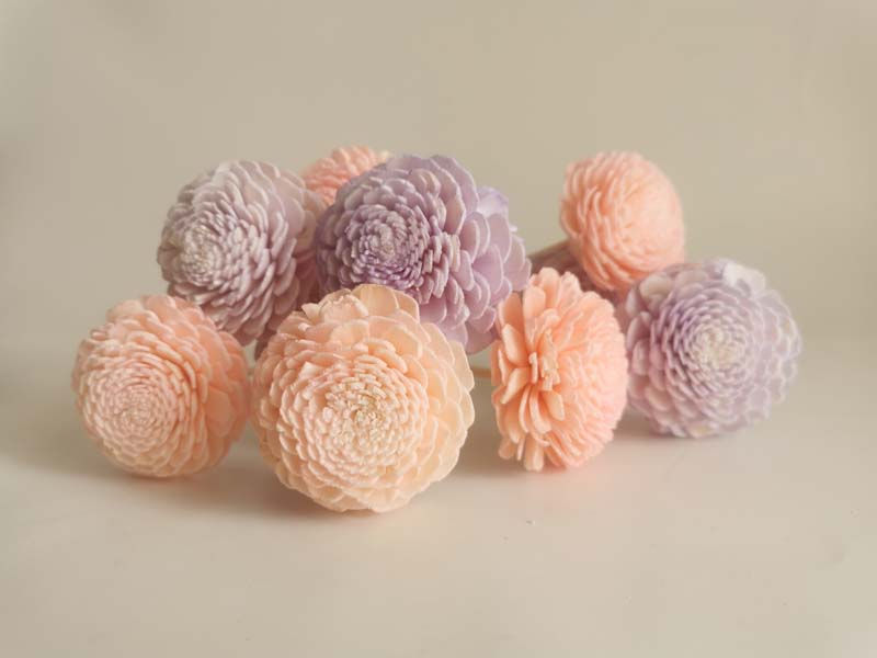 Thumbnail: 10 Pastel Twilight Pink Purple Jasmine Sola Flower Reed Diffuser