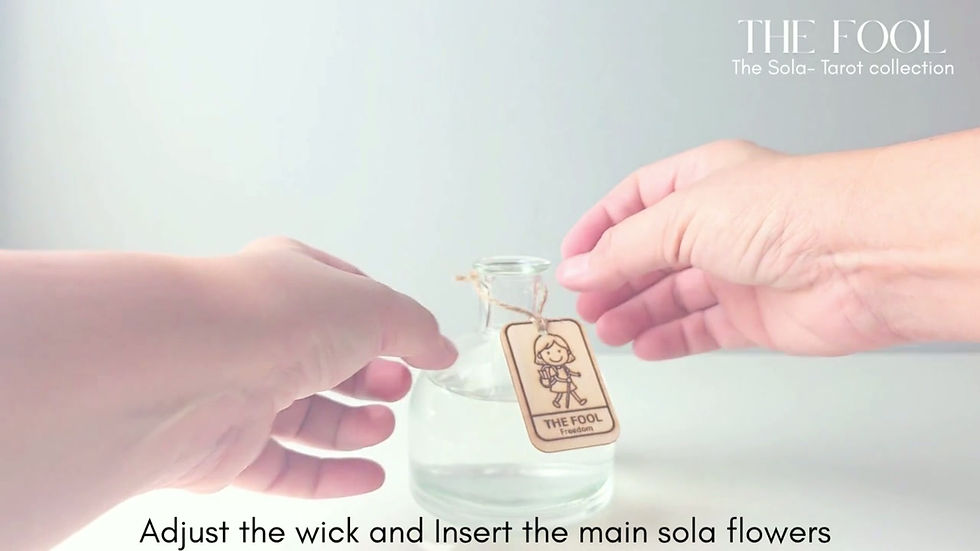 Thumbnail: The Fool Tarot Peony Sola Flower Diffuser