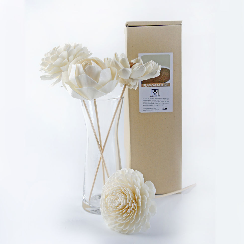 Thumbnail: Set of 4 DIY  3" Sola Flower for Home fragrance Diffuser.