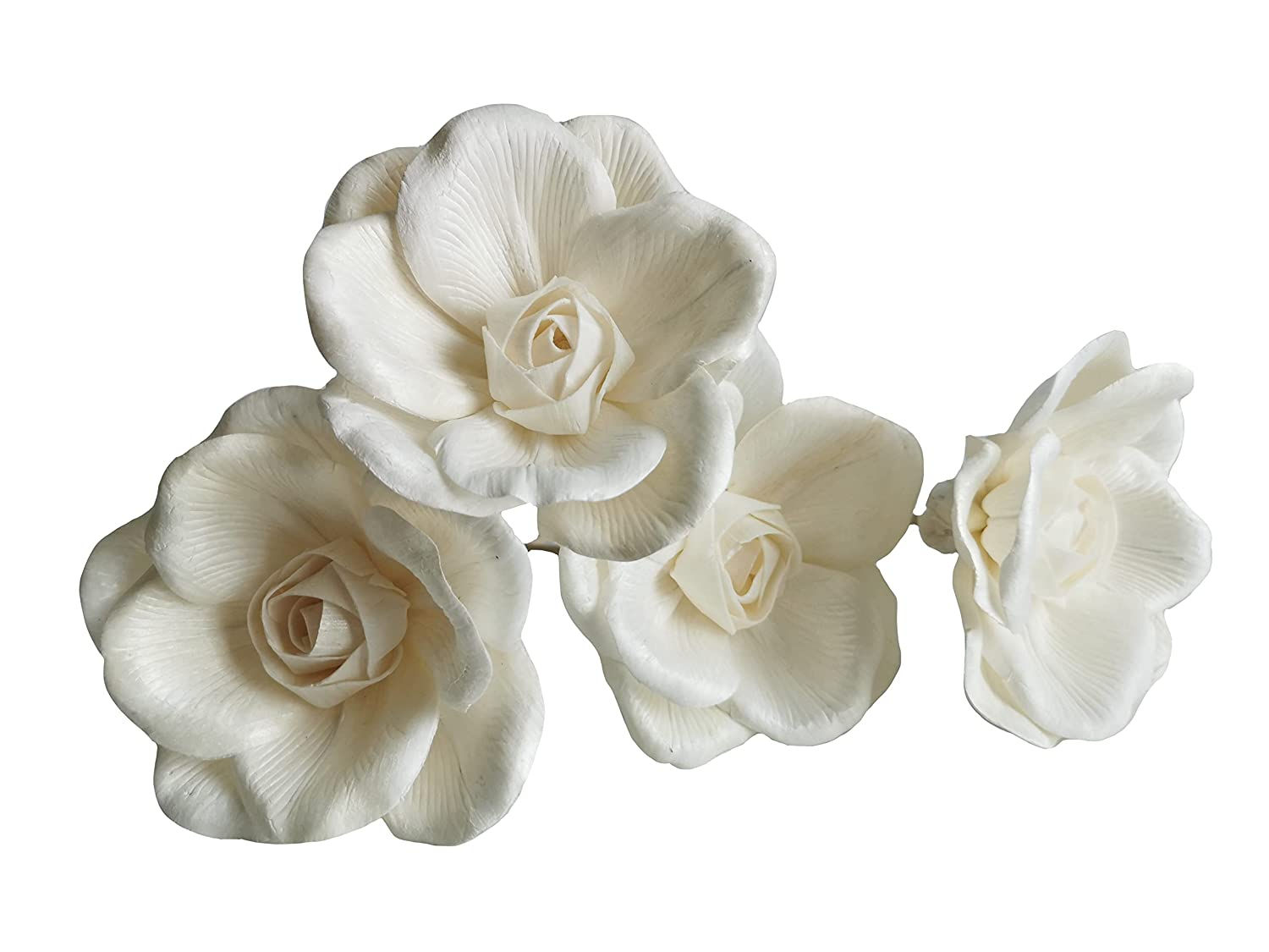 4 Grandifloras Rose Sola Flower Reed Diffuser 3" for Home Fragrance