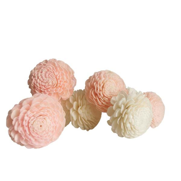 Thumbnail: 10 Pastel Pink White Jasmine Sola Flower Reed Diffuser