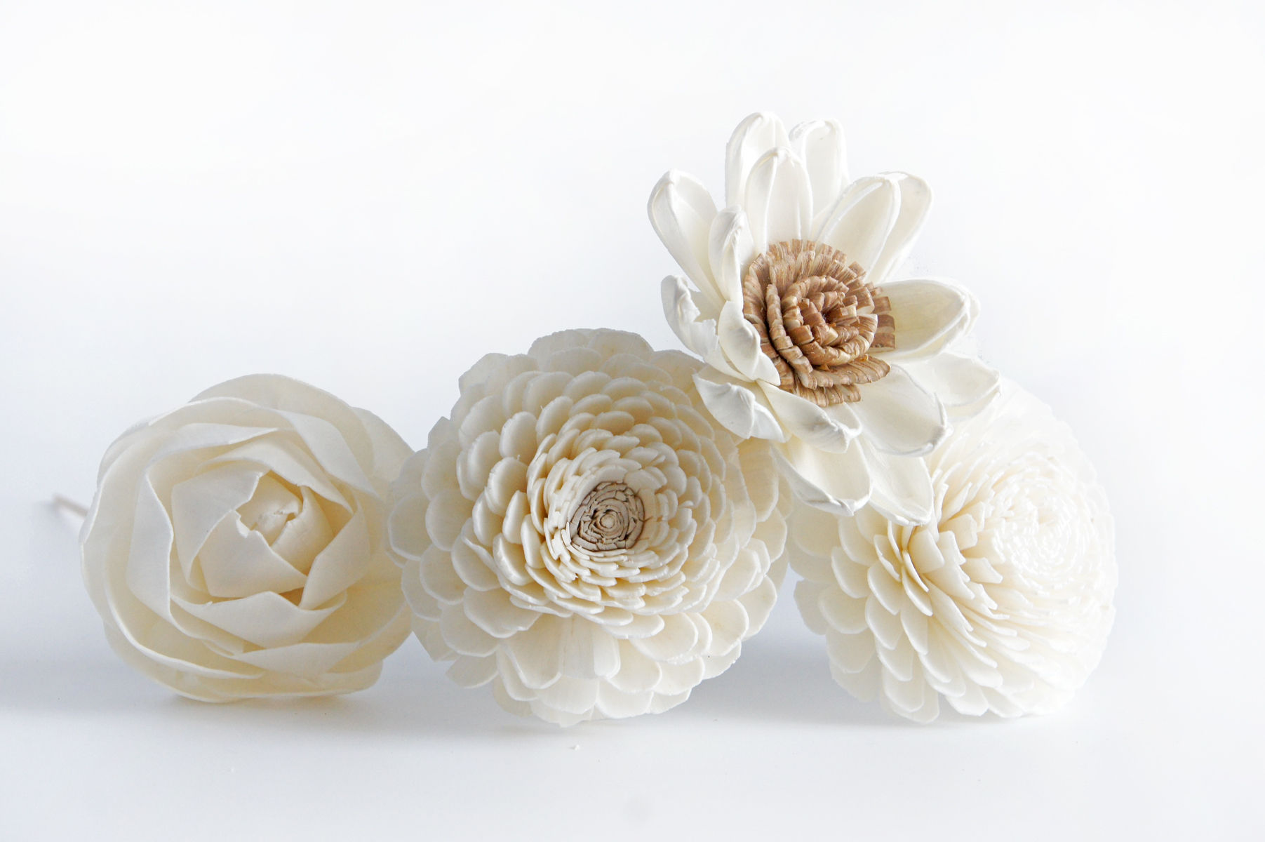 Set of 4 DIY  3" Sola Flower for Home fragrance Diffuser.