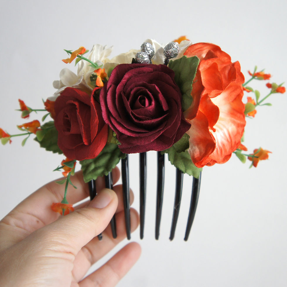 Warm tone hair accessories