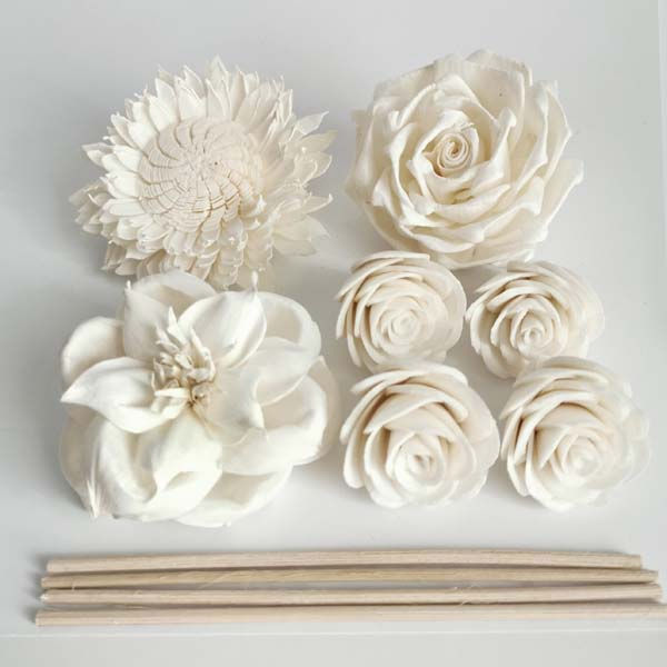Thumbnail: 4 Refresh Energy Sola Flower Cotton Wick Diffuser Box