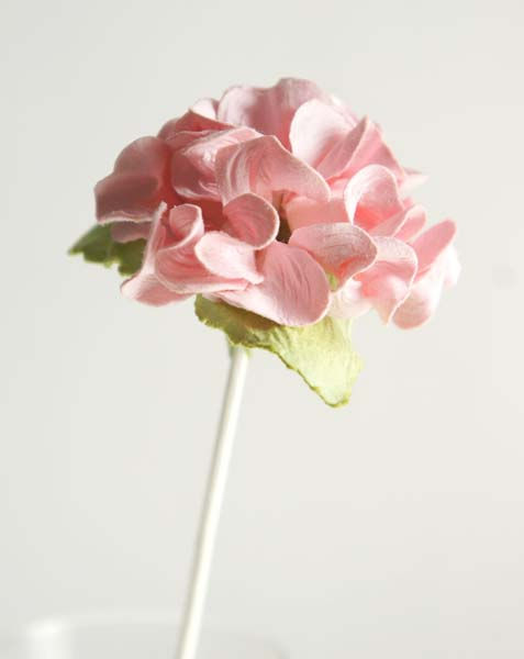 Thumbnail: 6 Pink Light Blue Hydrangea Mulberry Paper Flower with Reed Diffuser