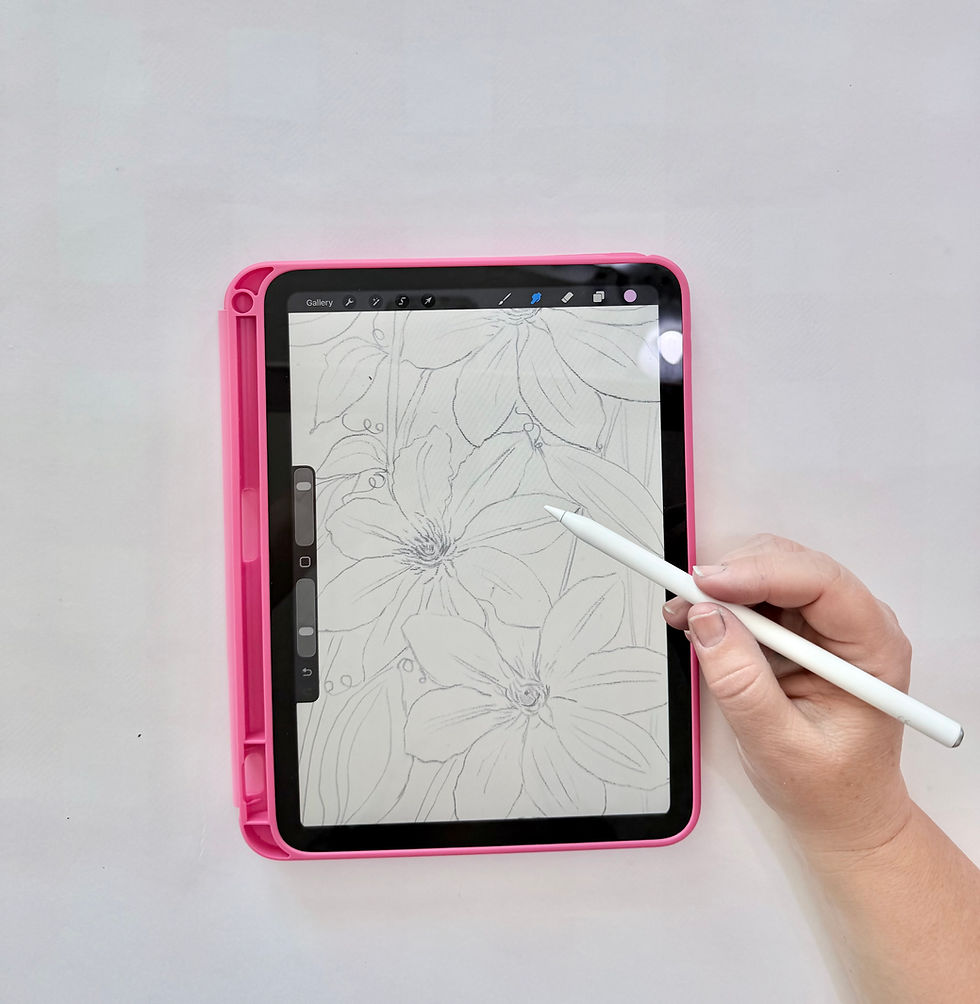 Thumbnail: Wildflowers Watercolor Workbook for Procreate