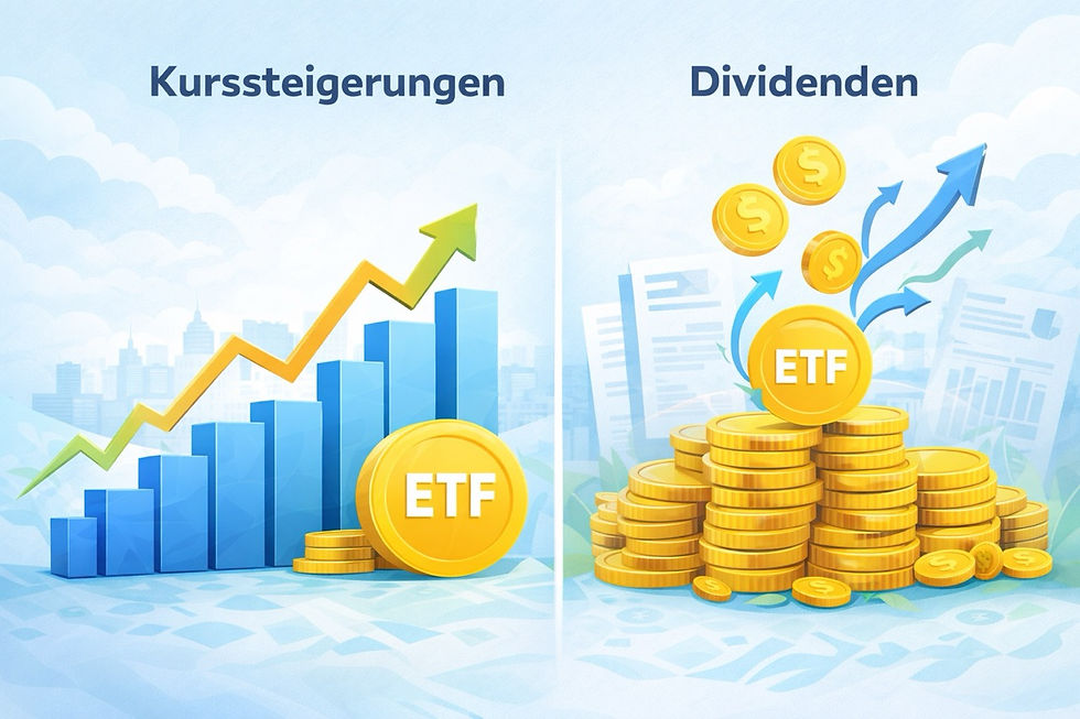 ETF Dividenden vs Kurssteigerung