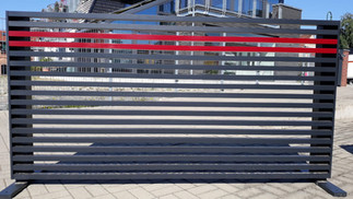 AMS 12.2 Havanna Aluminium Sichtschutzzaun