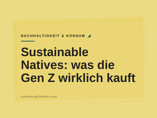 Die GenZ ist auch nicht nachhaltiger als andere Generationen!