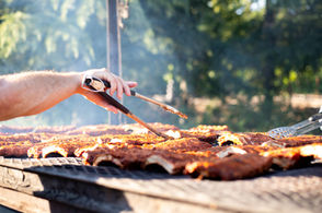 Ribs on the BBQ