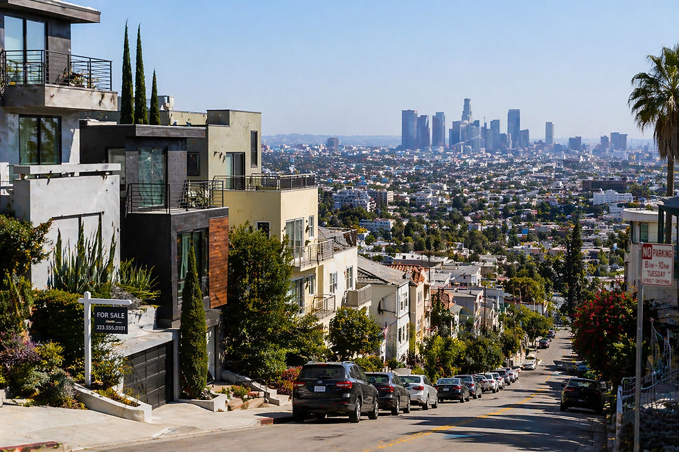 Los Angeles residential neighborhood illustrating the challenges facing first-time buyers in high-cost markets