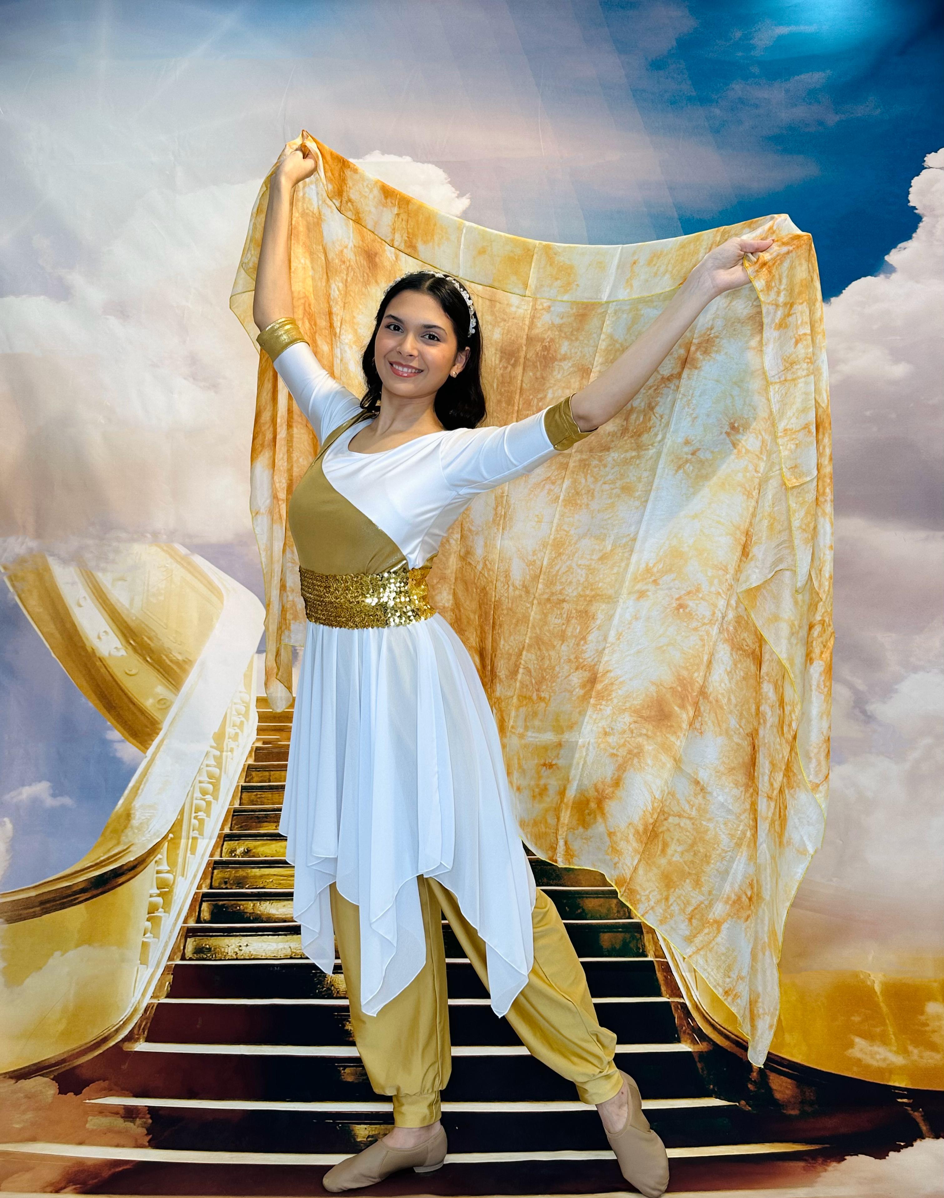 ACEITE FRESCO - VEIL RECTANGULAR TIE DYE