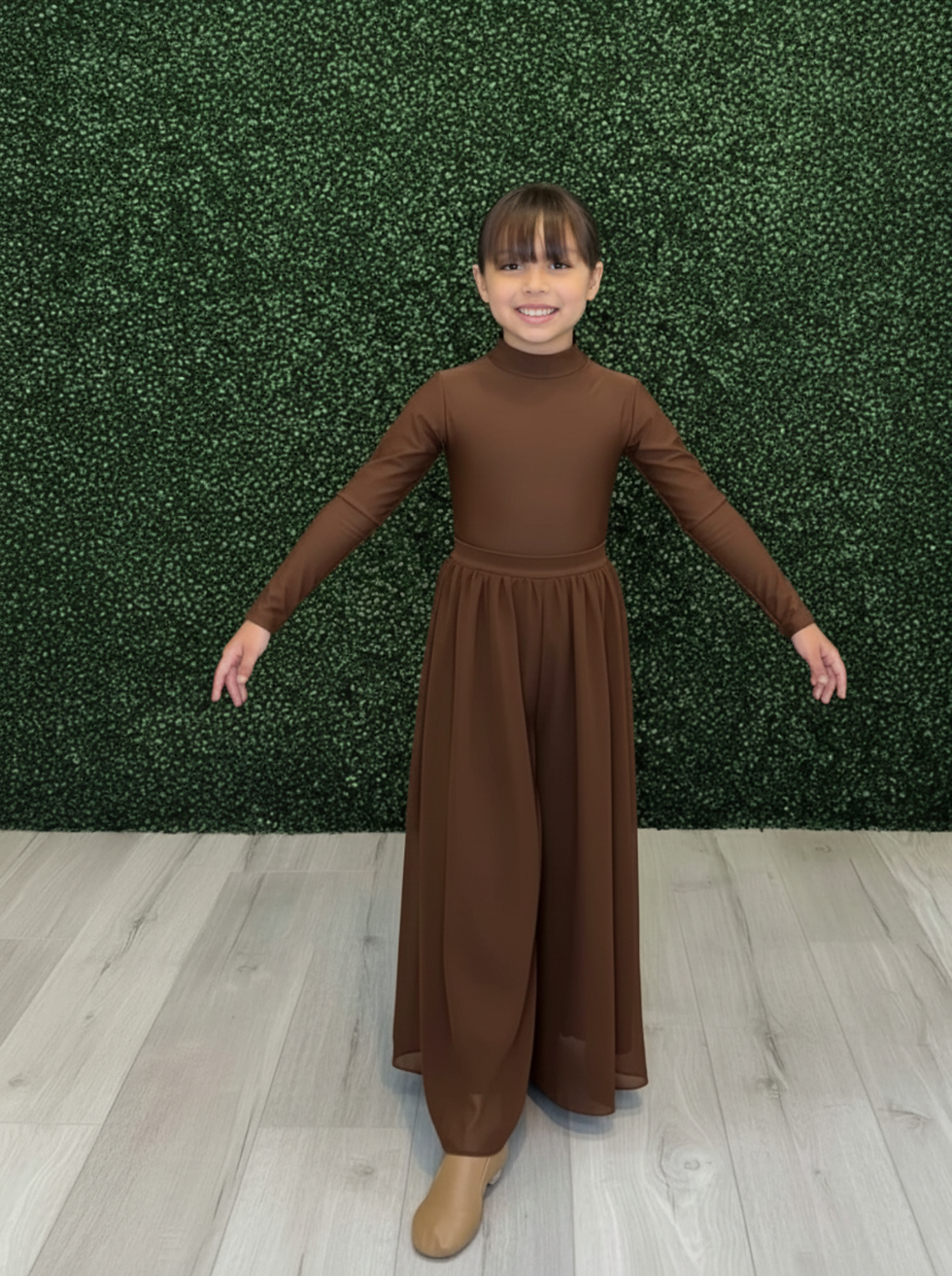 Thumbnail: PALAZZO (CHIFFON) - BROWN