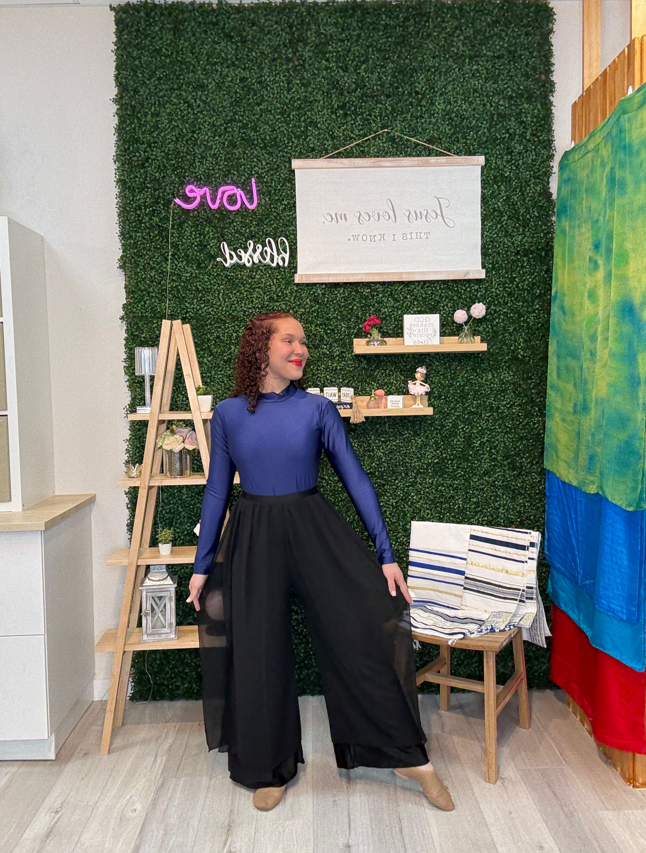 PALAZZO LYCRA (CHIFFON) - BLACK