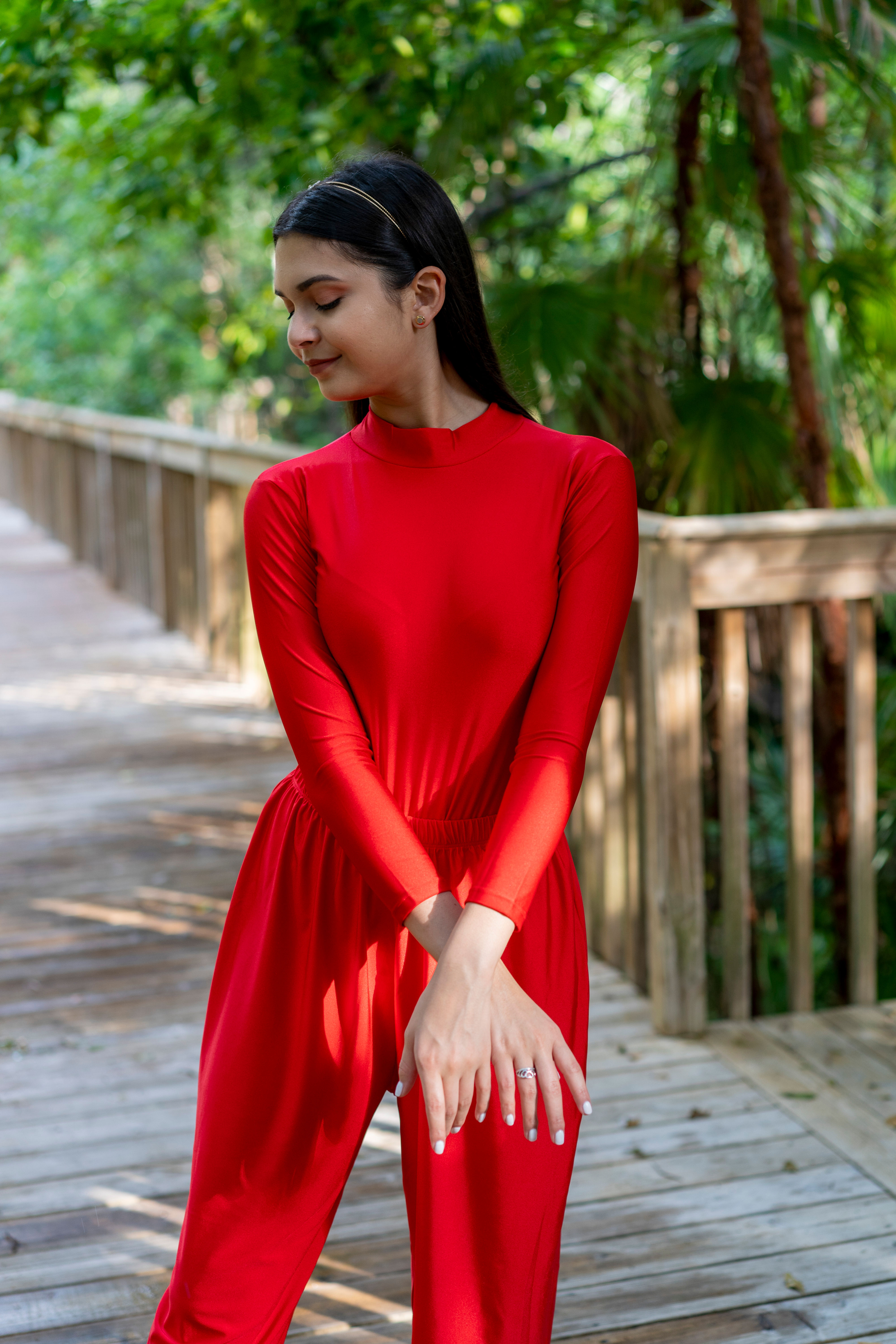 ADULT LEOTARD / LYCRA RED