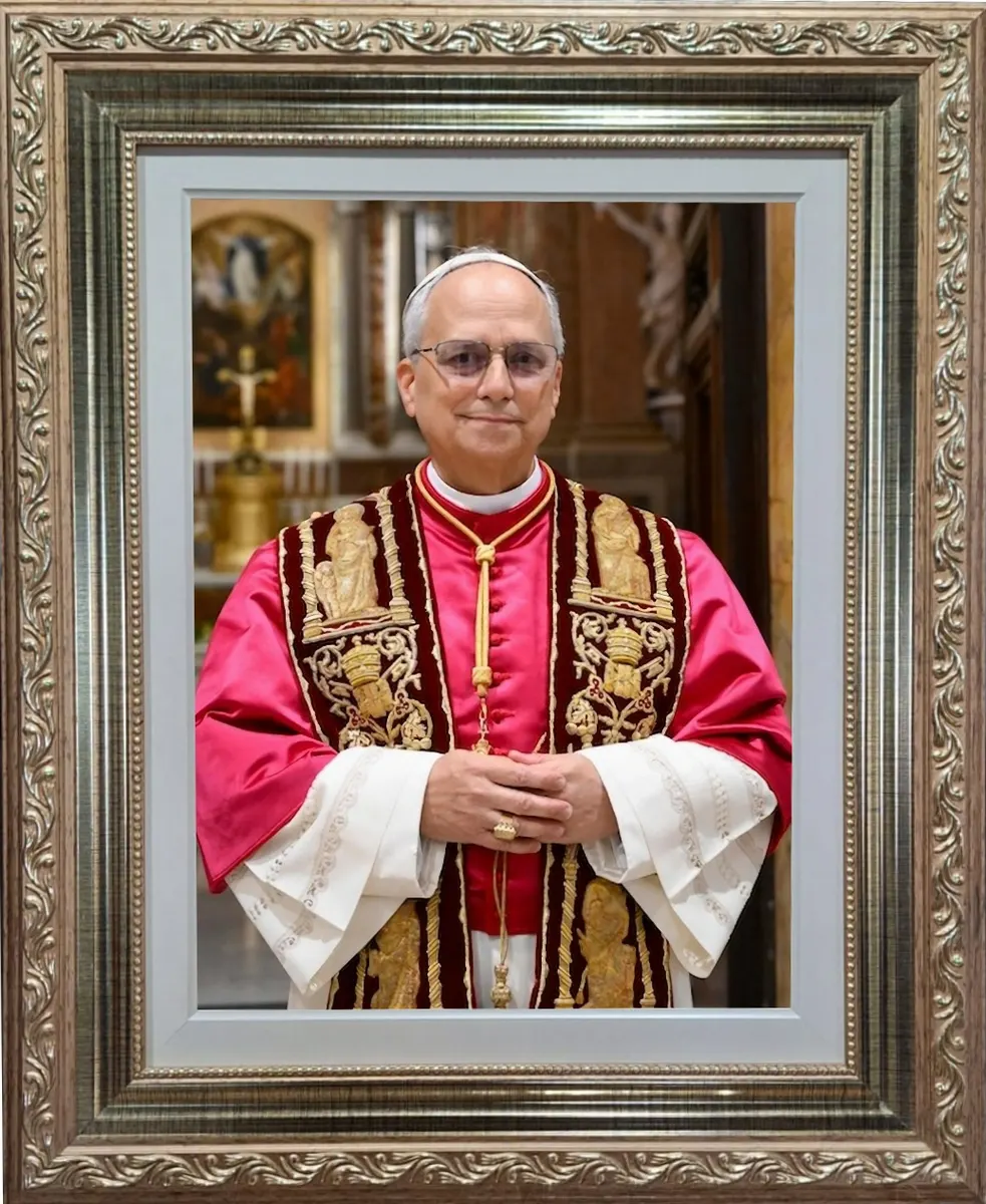 Quadro Papa Leão XIV disponível em diferentes tamanhos