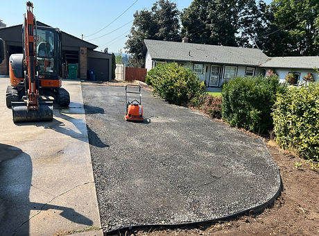 gravel driveway expansion