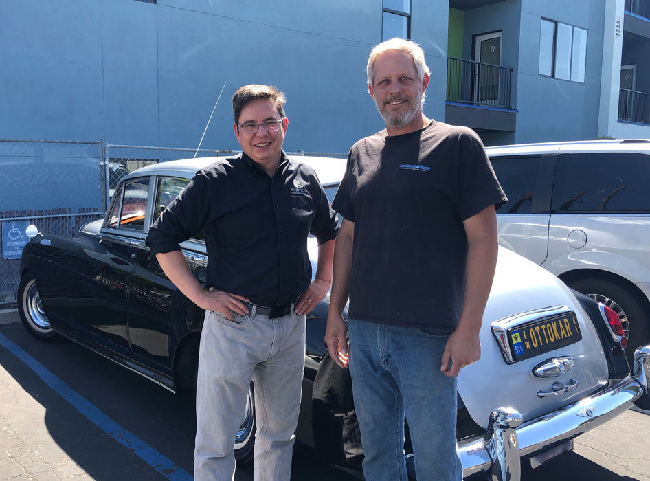Custom installation of a sound system in a Bentley S2 by Lombards Stereo, San Luis Obispo