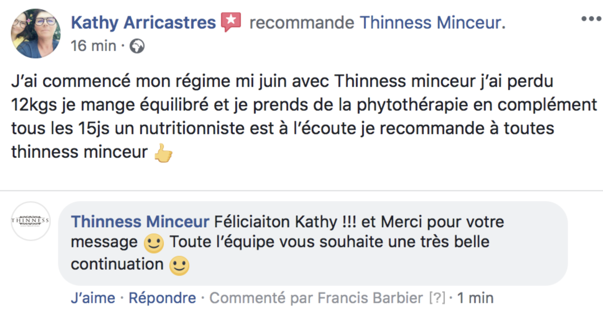 Thinness Minceur I Avis et témoignages