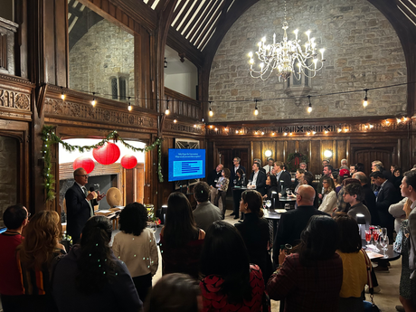 Richard Zimmerman addressing guests at Cocktails & COPtales