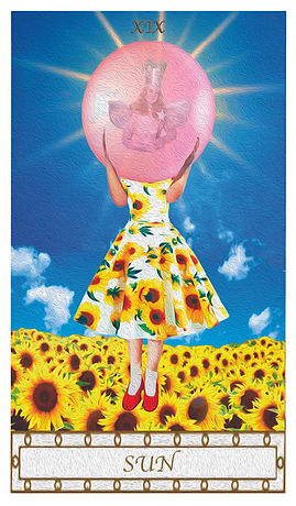 Sun Card in the Wizard of Oz Tarot