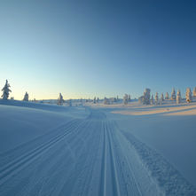 Paesaggio invernale in Finlandia