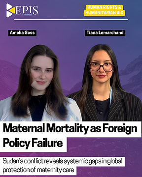 Maternal Mortality as Foreign Policy Failure