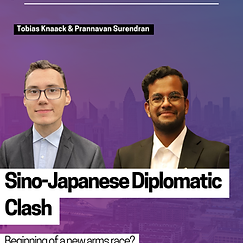 Sino-Japanese Diplomatic Clash