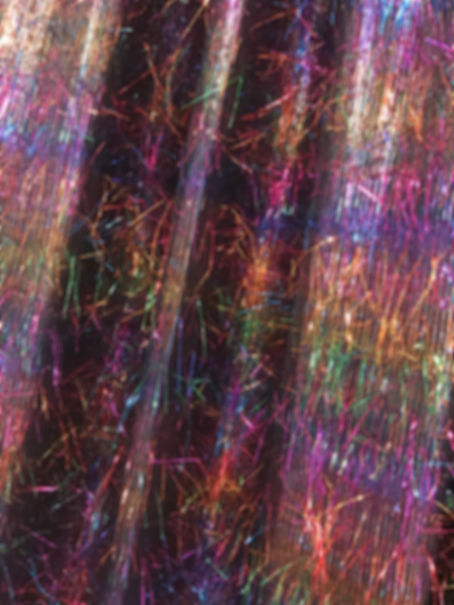 Multi Colored Shag Sheer Specialty Drape Panel 12'