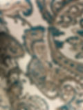 Martinique Teal & Gold Reversible Metallic Jacquard Linen