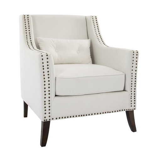 Ella White Upholstery Accent Chair gotyacoveredlinens
