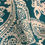 Thumbnail: Martinique Teal & Gold Reversible Metallic Jacquard Linen